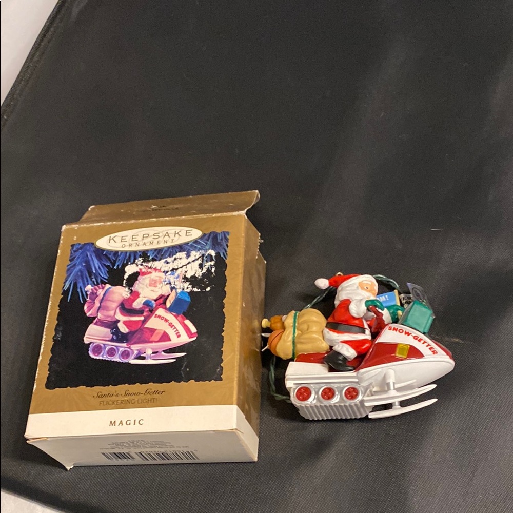 Hallmark KEEPSAKE the Label Ornament Santa's Snow-Scooter